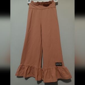 Matilda Jane Girls Ruffle Pants Pale Orange Sz10